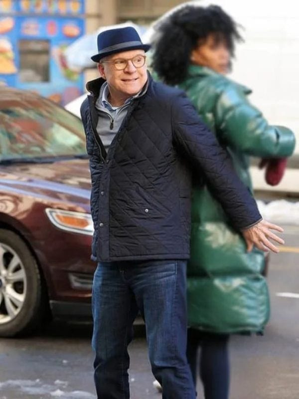 Only Murders In The Building Steve Martin Quilted Jacket Only Murders In The Building Steve Martin Quilted Jacket