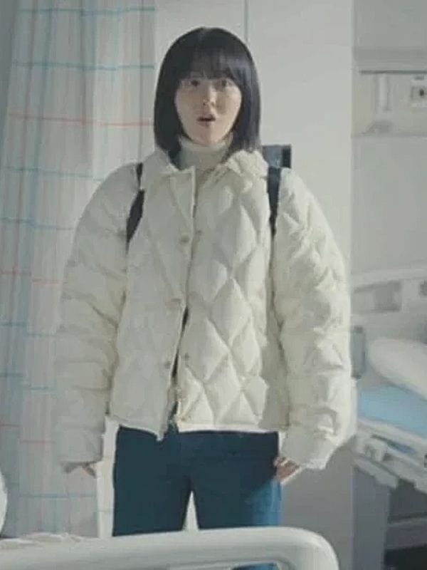 Our Unwritten Seoul S01 Yoo Mi-ji Quilted Jacket Off White