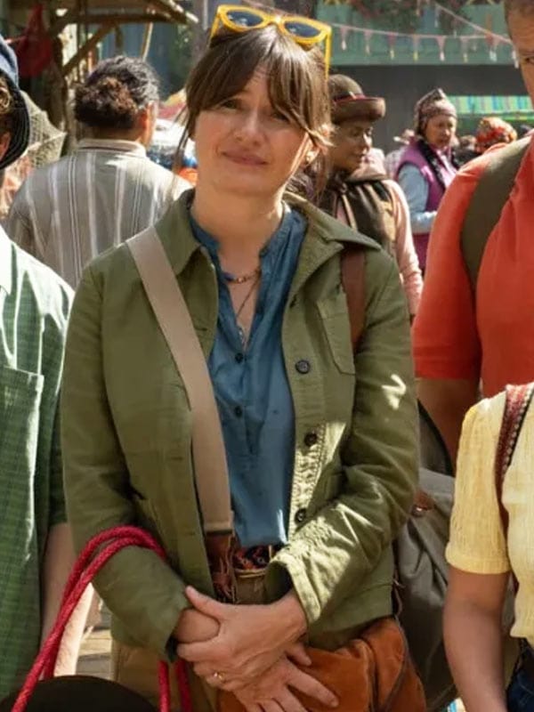 Paddington In Peru 2024 Emily Mortimer Green Jacket
