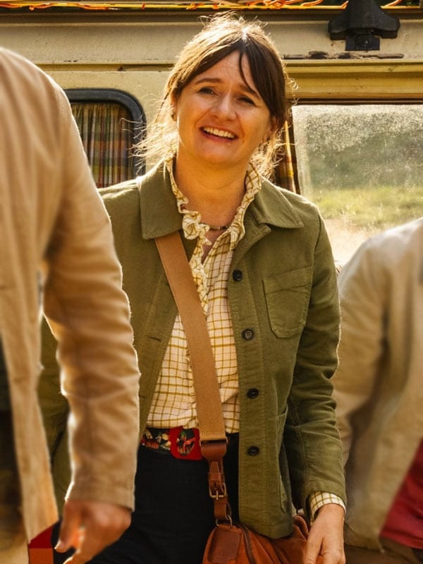 Paddington In Peru 2024 Emily Mortimer Green Jacket