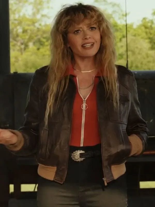 Poker Face Charlie Cale Brown Leather Jacket