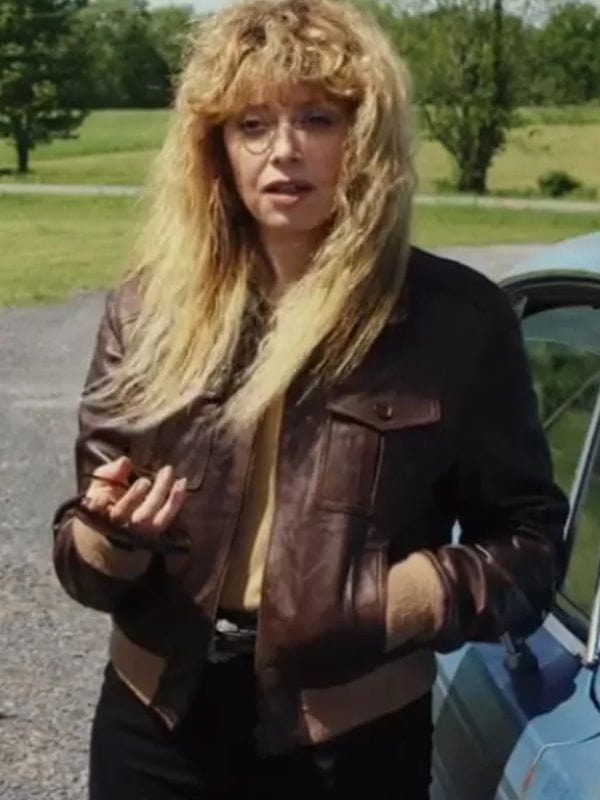 Poker Face Charlie Cale Brown Leather Jacket
