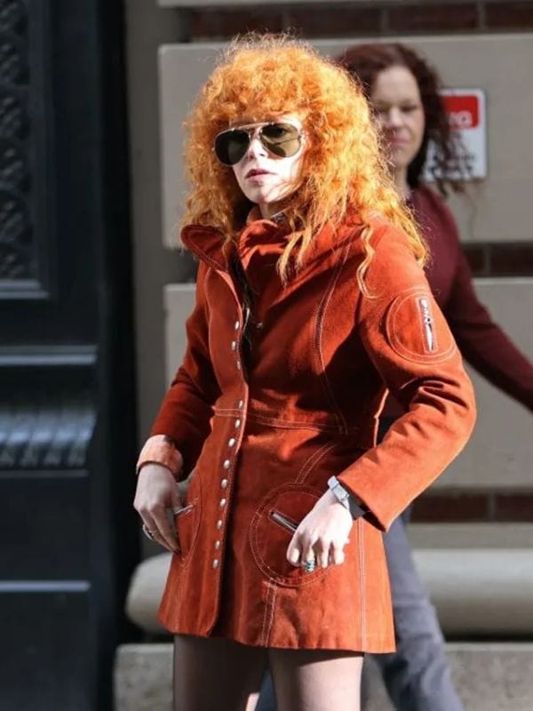 Poker Face S02 Natasha Lyonne Suede Coat