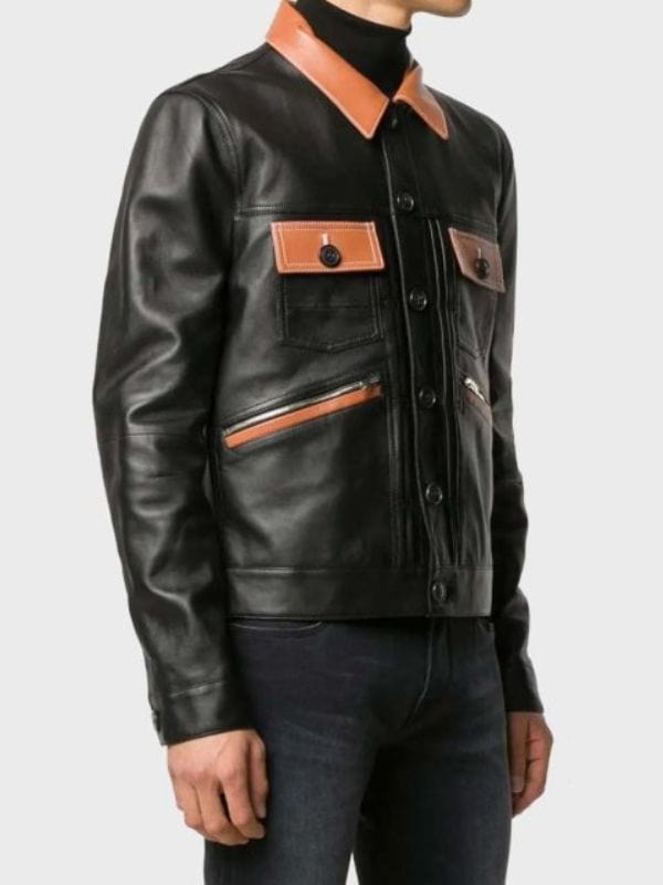 Power Book II Ghost Michael Rainey Jr Black Leather Jacket