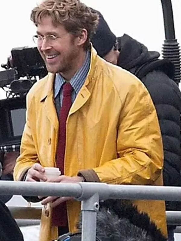 Project Hail Mary Ryan Gosling Yellow Leather Coat - Shop Now