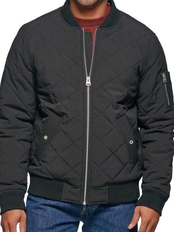 Providence Falls S01 Liam O’Conner Quilted Bomber Jacket