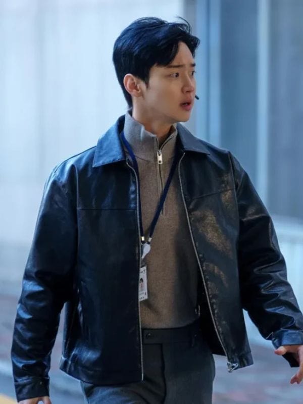 Queen Mantis S01 Jang Dong-yoon Leather Jacket Black
