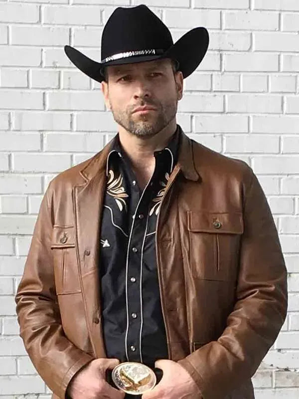 Queen of the South Aurelio Casillas Brown Leather Jacket