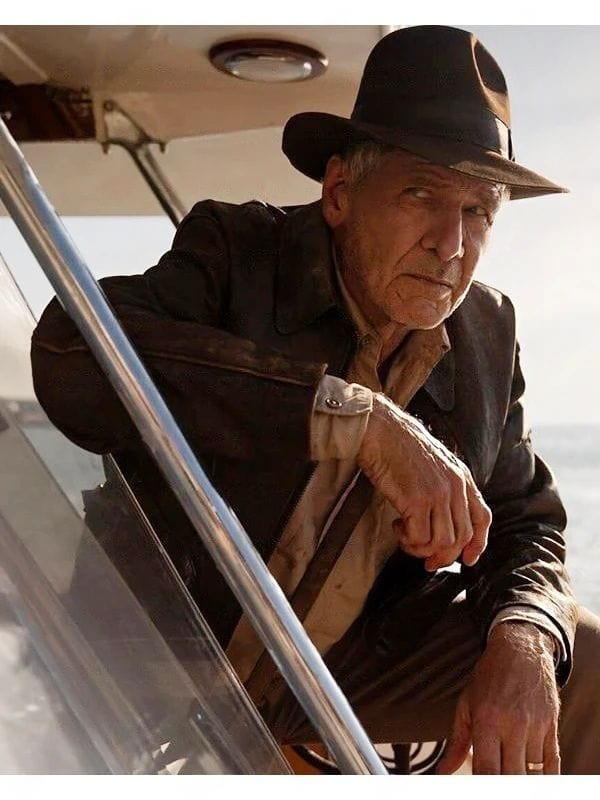 Raiders Of The Lost Ark Harrison Ford Distressed Leather Jacket Raiders Of The Lost Ark Harrison Ford Distressed Leather Jacket