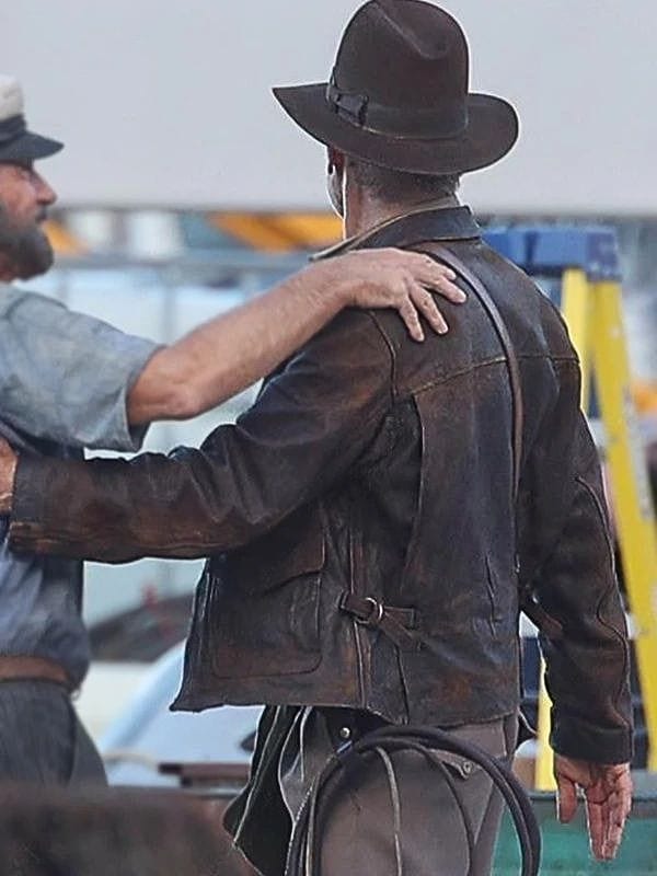 Raiders Of The Lost Ark Harrison Ford Distressed Leather Jacket Raiders Of The Lost Ark Harrison Ford Distressed Leather Jacket