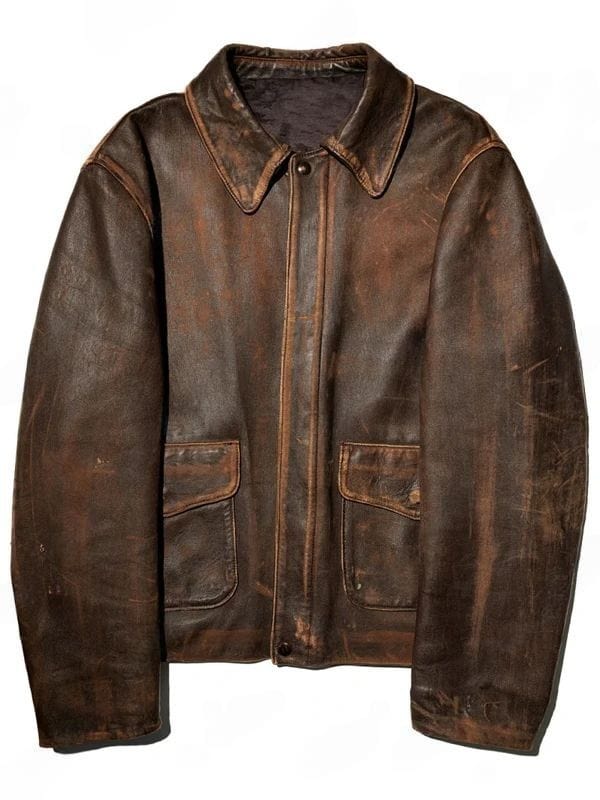 Raiders Of The Lost Ark Harrison Ford Distressed Leather Jacket Raiders Of The Lost Ark Harrison Ford Distressed Leather Jacket