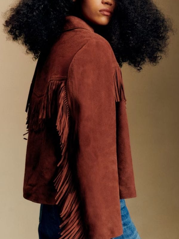Ransom Canyon S02 Quinn O'Grady Fringe Suede Jacket