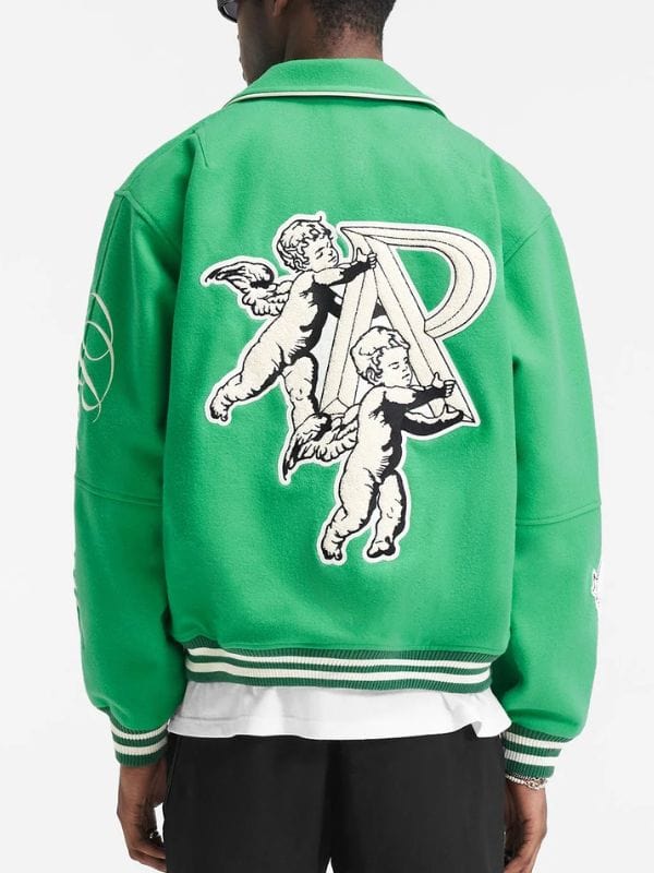Rapman Supacell Green Varsity Jacket Rapman Supacell Green Varsity Jacket
