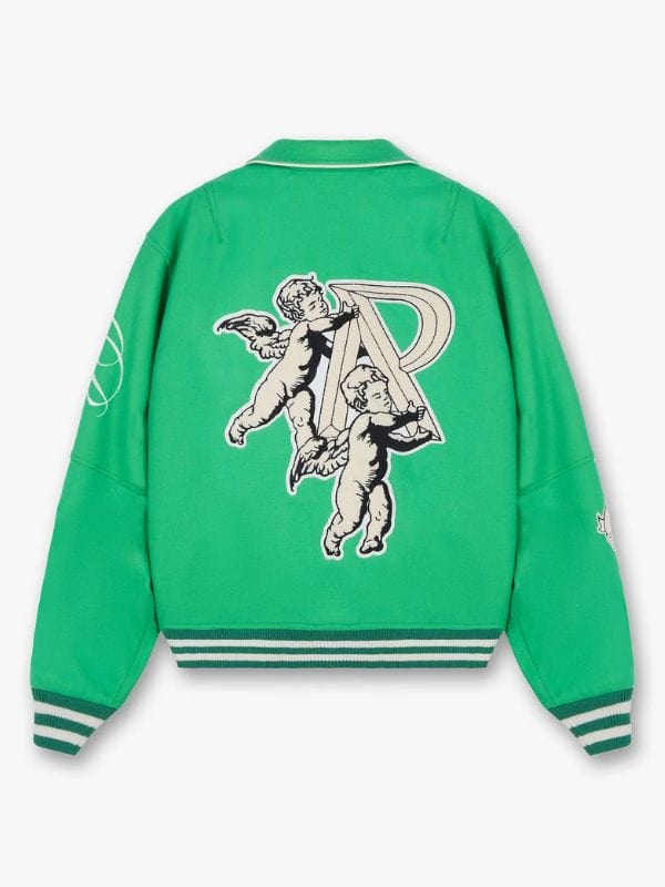 Rapman Supacell Green Varsity Jacket Rapman Supacell Green Varsity Jacket