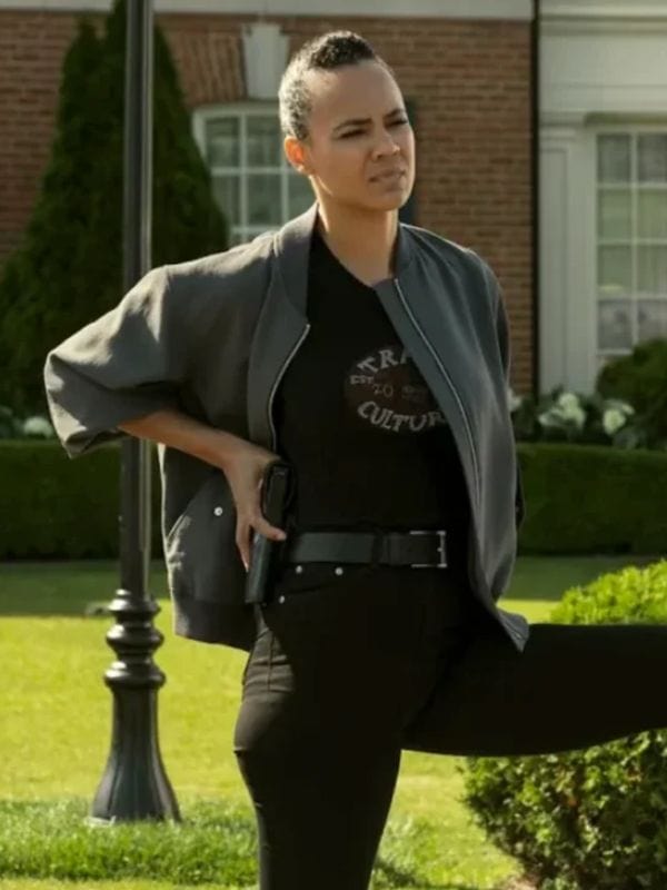 Reacher S03 Maria Sten Bomber Jacket