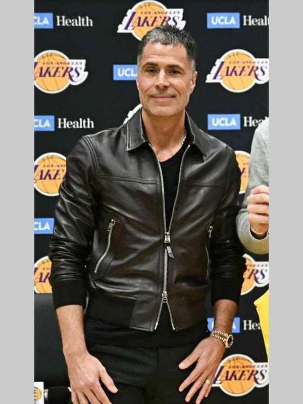 Rob Pelinka Jacket | Rob Pelinka Leather Jacket Black