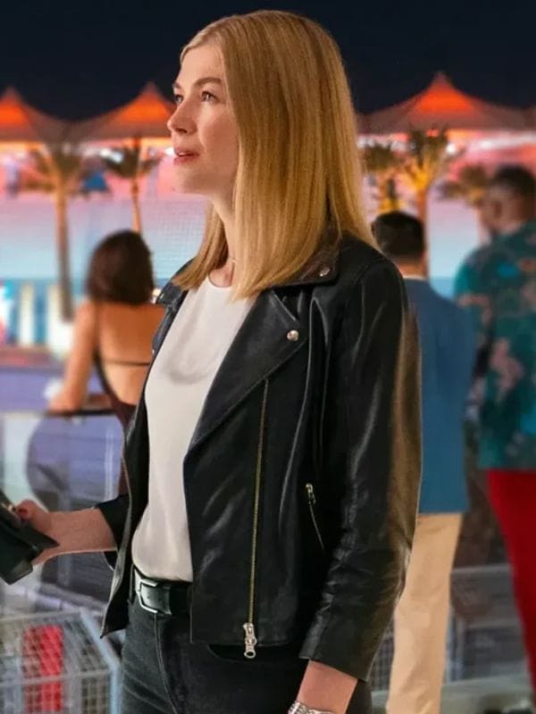 Rosamund Pike Now You See Me Now You Don’t 2025 Leather Jacket