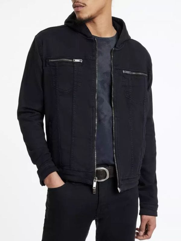 S.W.A.T S08 Shemar Moore Denim Jacket Black
