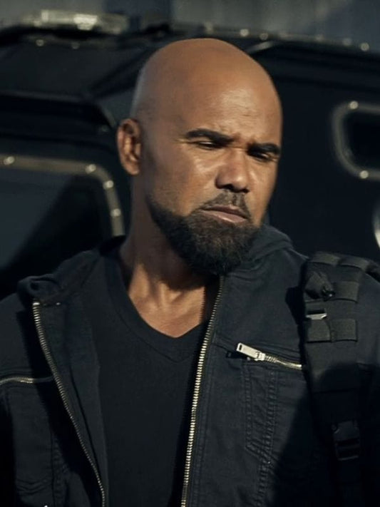 S.W.A.T S08 Shemar Moore Denim Jacket Black