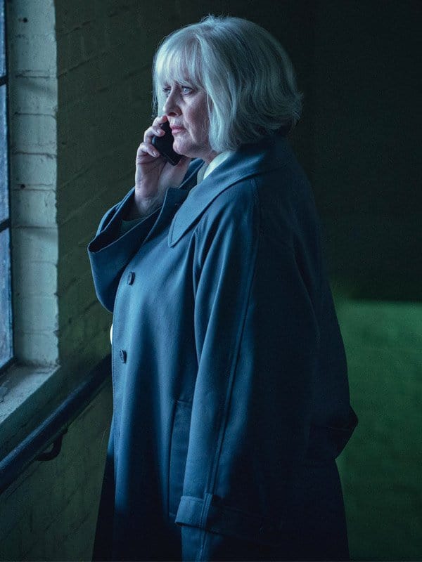 Sarah Lancashire Black Doves S01 Grey Coat