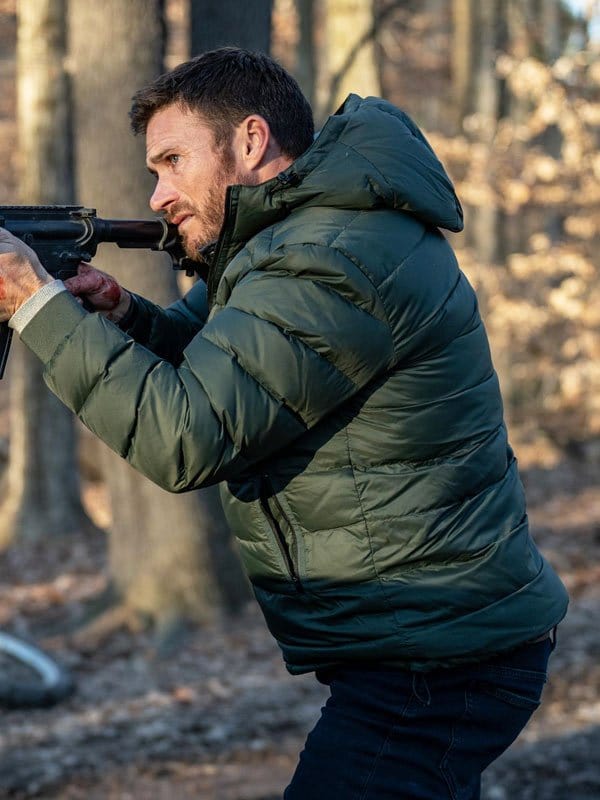 Scott Eastwood Alarum Green Hooded Jacket Scott Eastwood Alarum Green Hooded Jacket