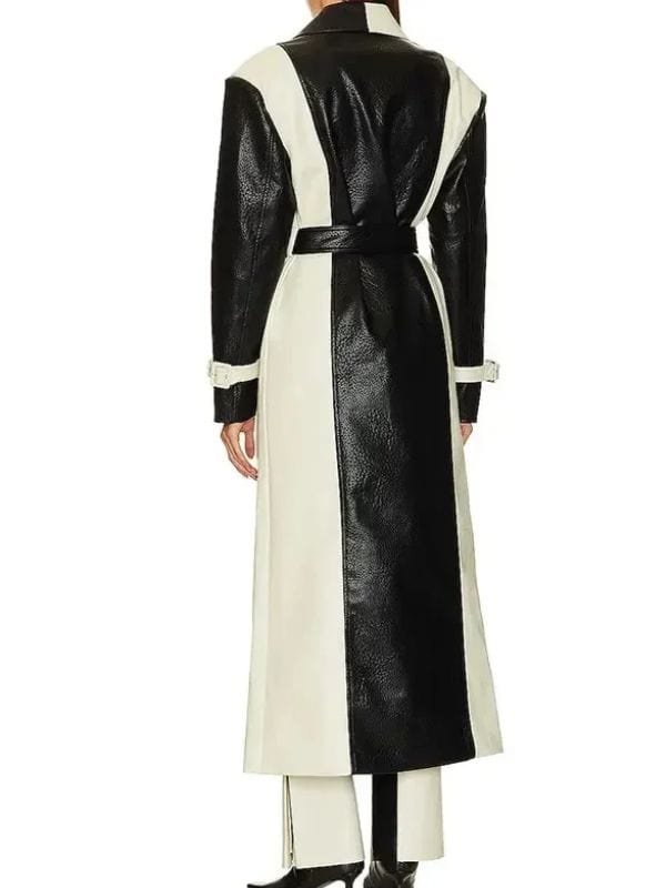 Selling Sunset Alanna Gold Leather Trench Coat