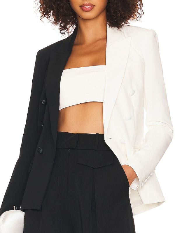Selling Sunset Bre Tiesi Two Tone Blazer