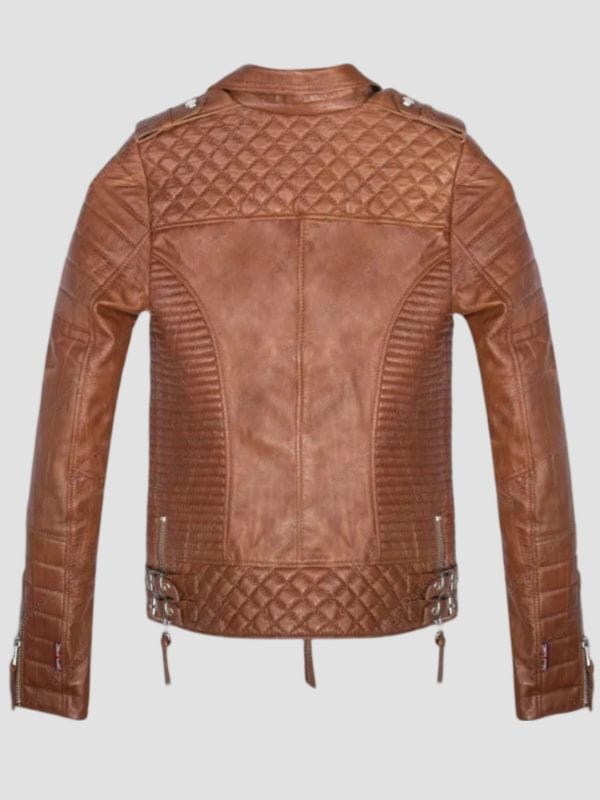 Selling Sunset Mary Fitzgerald Brown Leather Jacket