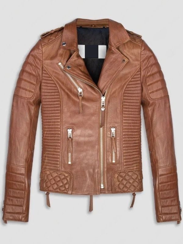 Selling Sunset Mary Fitzgerald Brown Leather Jacket