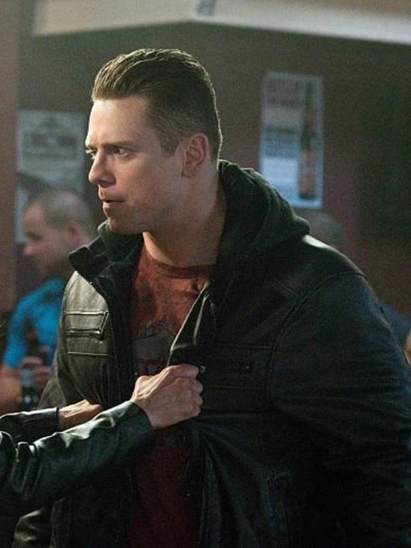 Shawn Harley Supernatural Black Leather Jacket