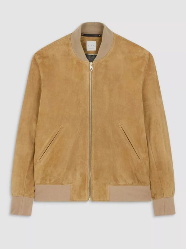 Shifting Gears S01 Jimmy Suede Bomber Jacket