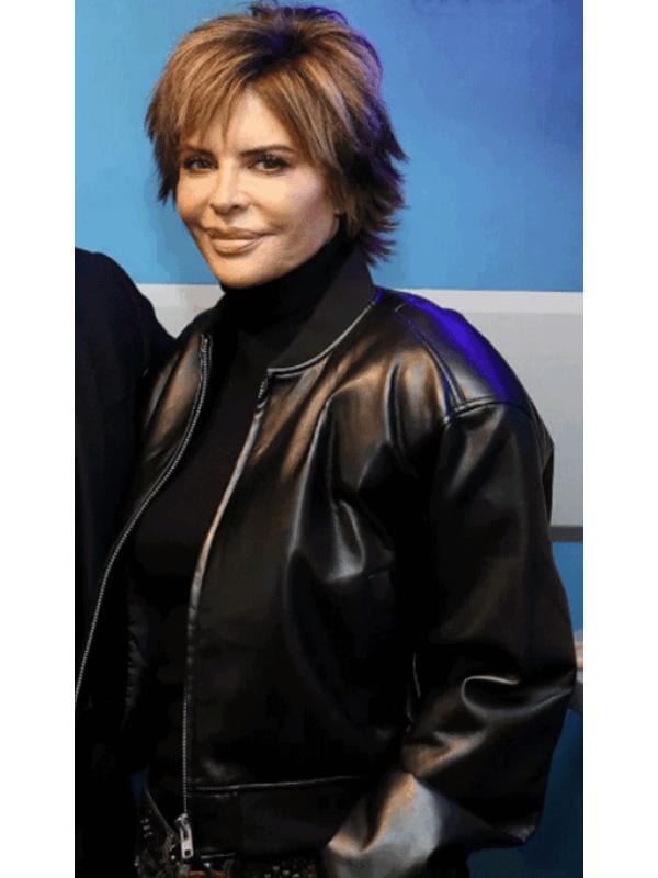SiriusXM 2025 Lisa Rinna Leather Bomber Jacket