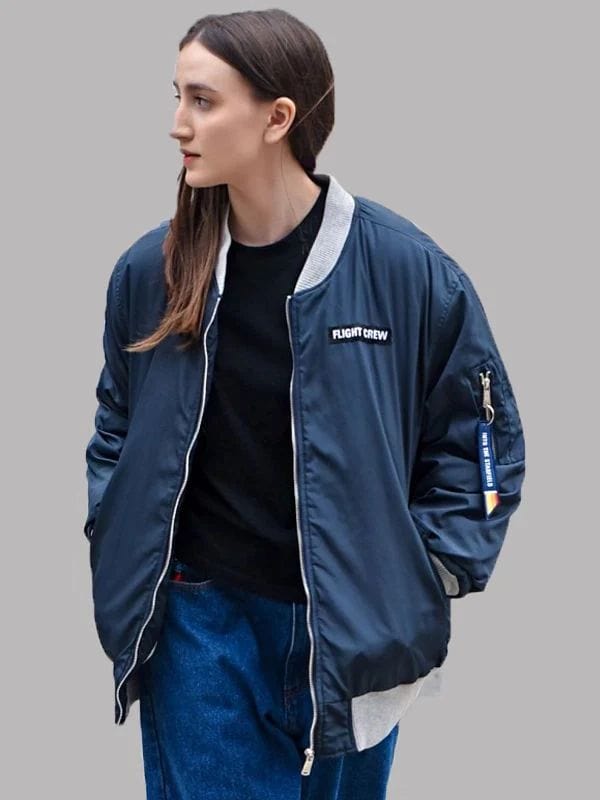Starfield Bomber Jacket | Flight Crew Blue Jacket