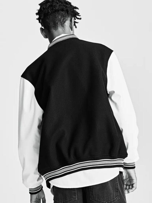 Stranger Things Wool Baseball Black Varsity Jacket