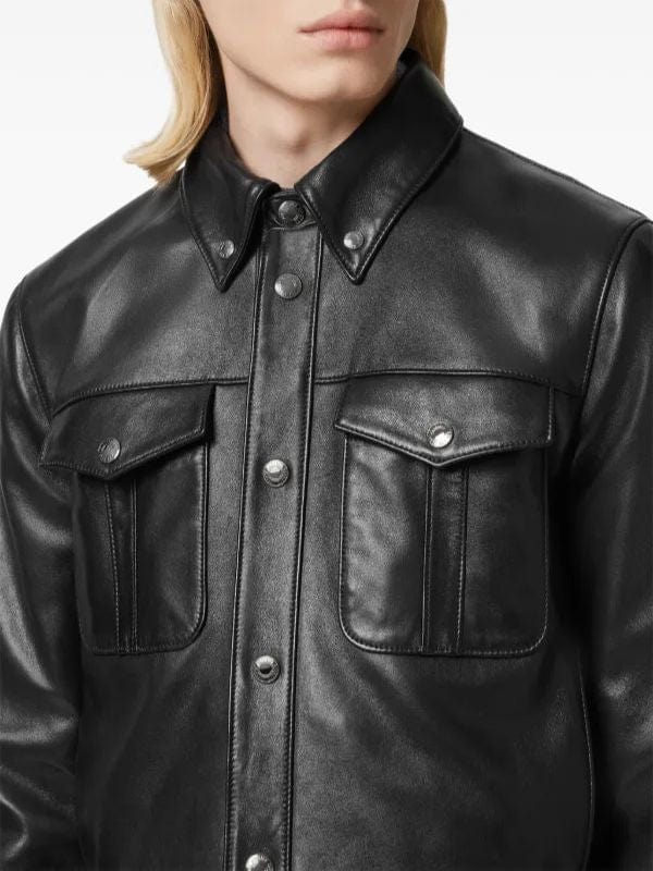 Stray Kids Hyunjin Trucker Leather Jacket