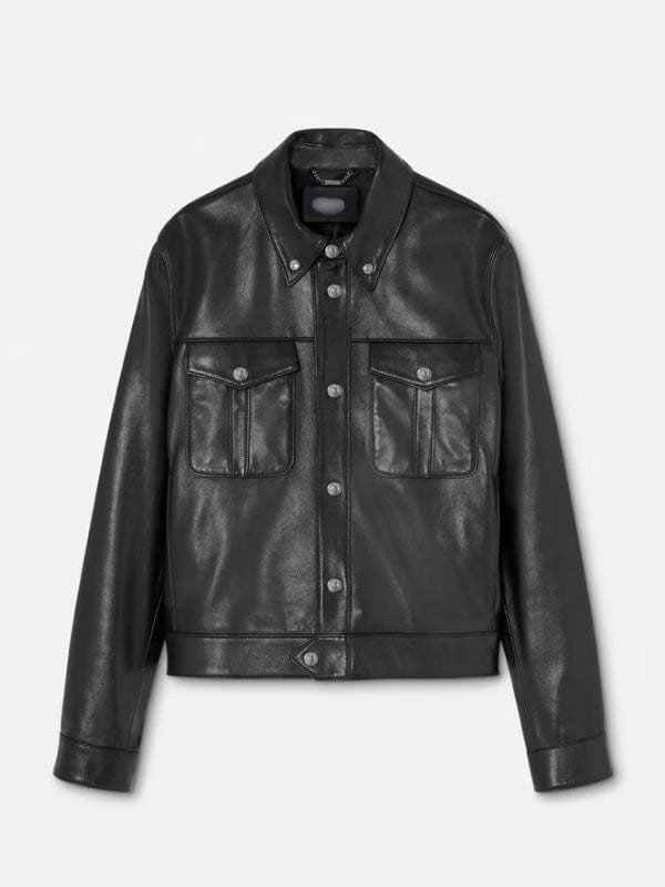 Stray Kids Hyunjin Trucker Leather Jacket