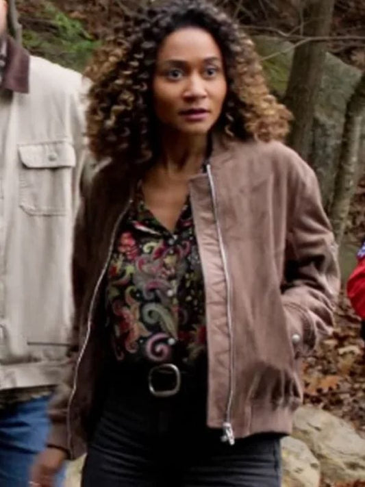 Sullivans Crossing S03 Lindura Suede Bomber Jacket