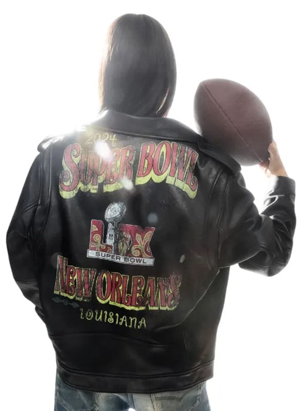 Super Bowl LIX Tabitha Oversized Moto Jacket