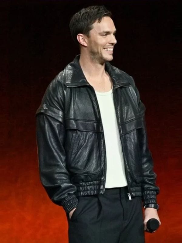 Superman 2025 Nathan Fillion Black Leather Jacket