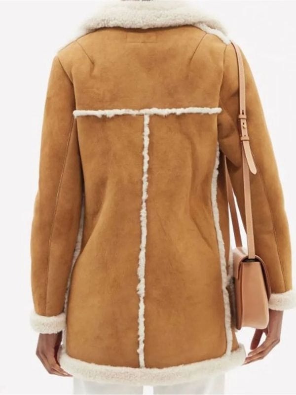 Superman and Lois Lana Lang Cushing Shearling Coat