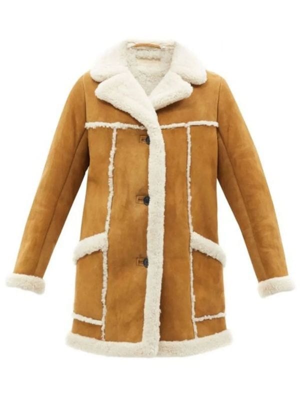 Superman and Lois Lana Lang Cushing Shearling Coat