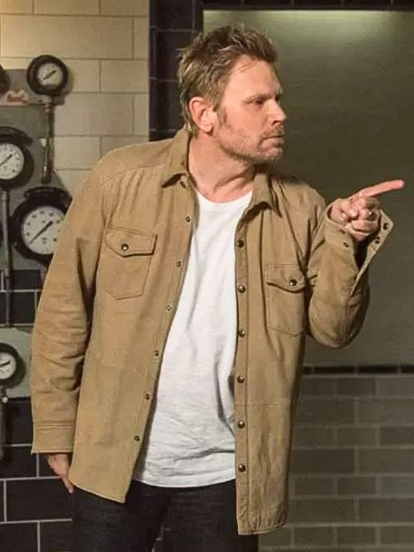 Supernatural Mark Pellegrino Beige Suede Jacket Supernatural Mark Pellegrino Beige Suede Jacket