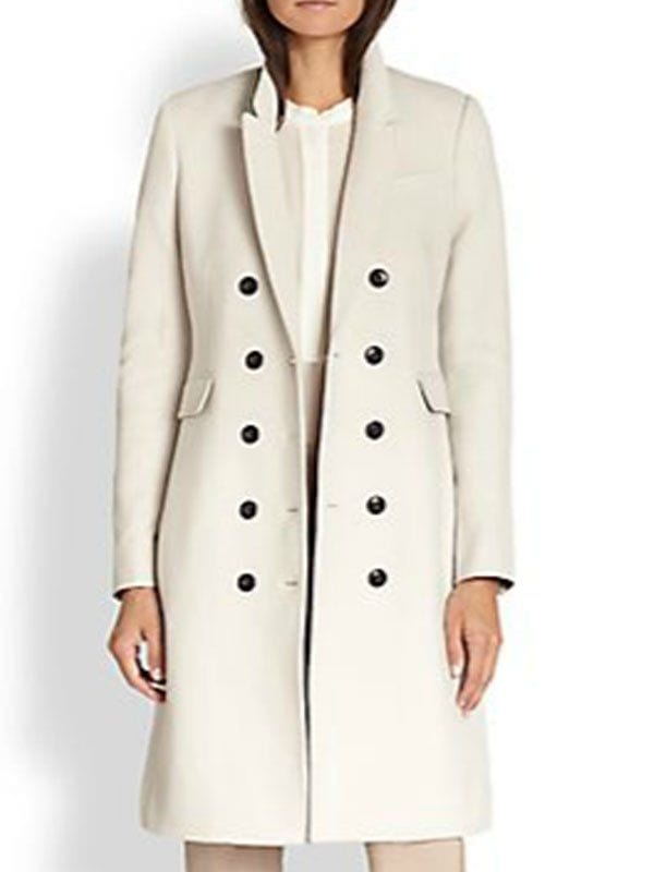 Supernatural Violet Durant White Trench Coat