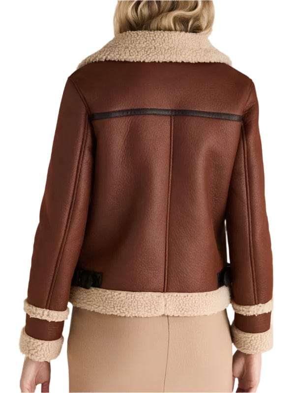 Surface S02 Millie Brady Shearling Leather Jacket