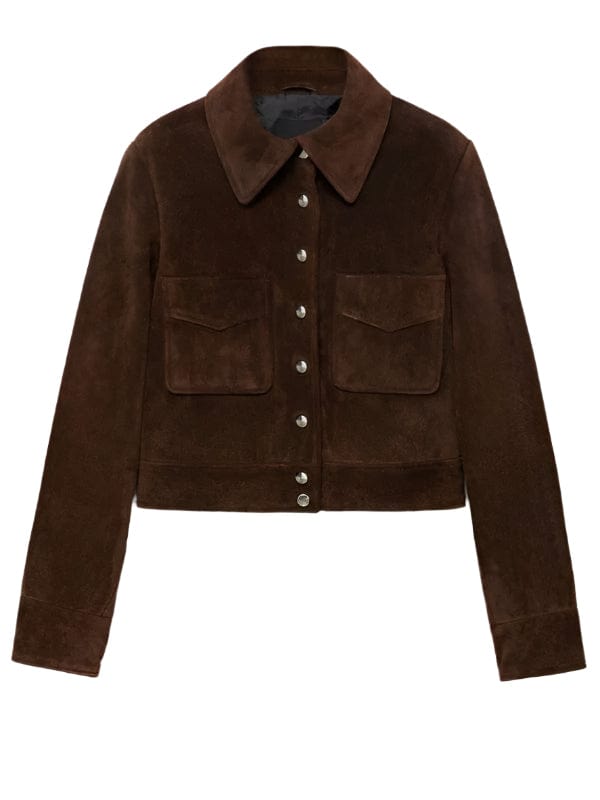 SWAT S08 Emily Alabi Brown Suede Jacket