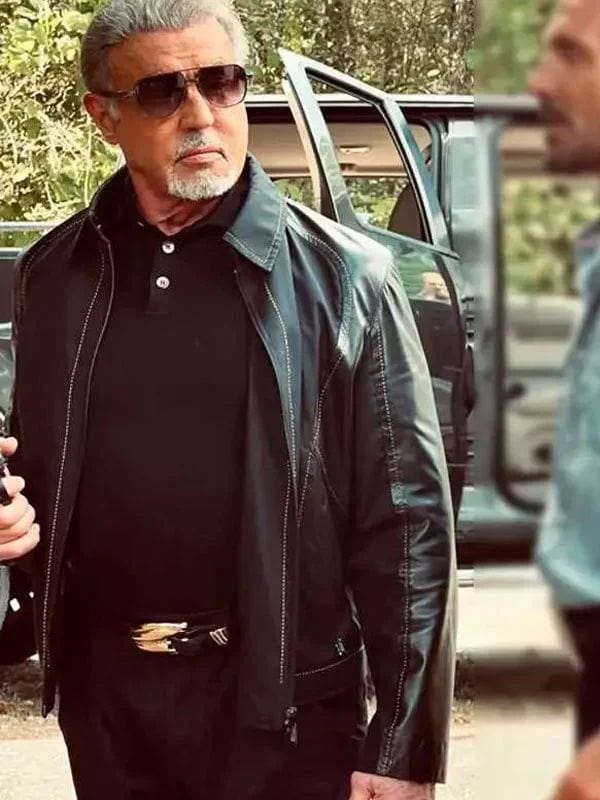 Sylvester Stallone Tulsa King S03 Black Jacket