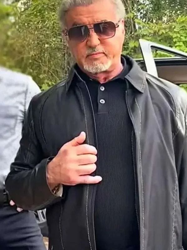 Sylvester Stallone Tulsa King S03 Black Jacket