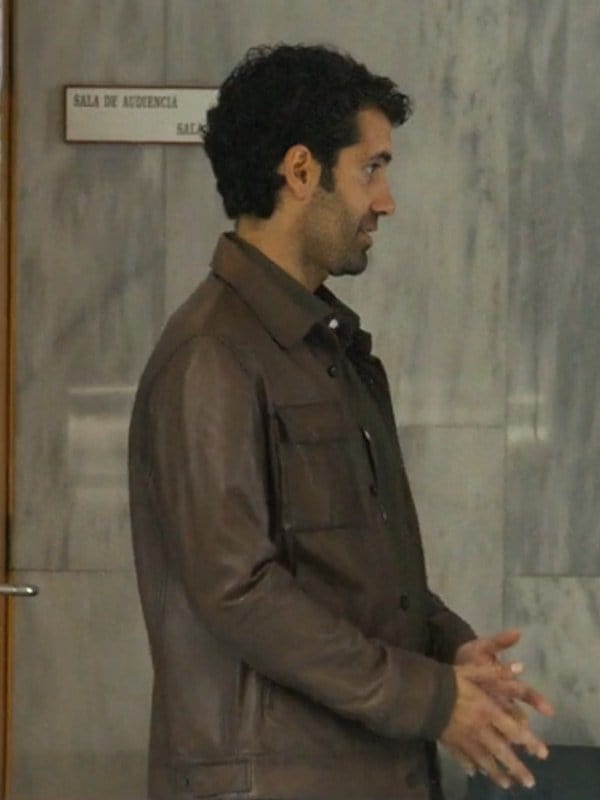 Tamar Novas Gangs Of Galicia S01 Brown Leather Jacket