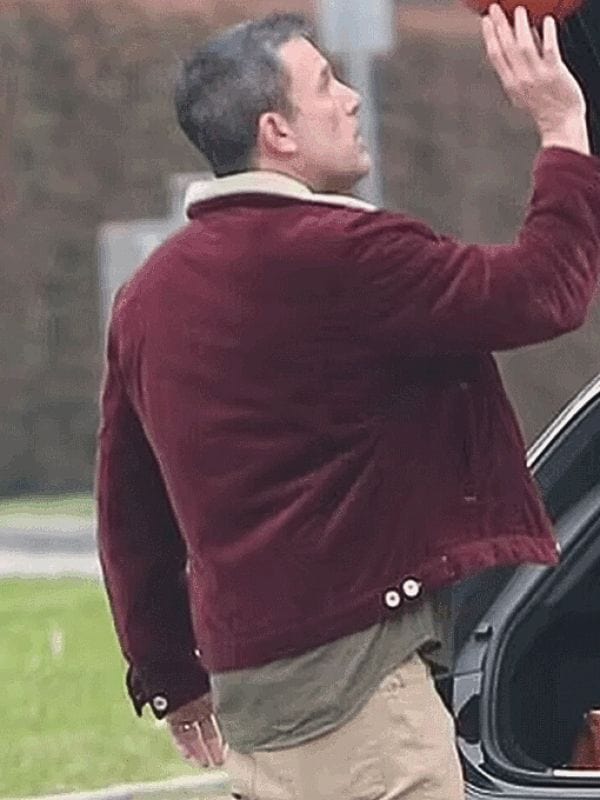 The Accountant 2 2025 Ben Affleck Maroon Jacket