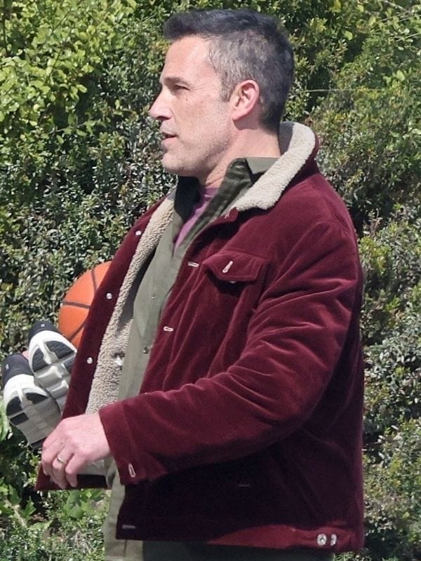 The Accountant 2 2025 Ben Affleck Maroon Jacket